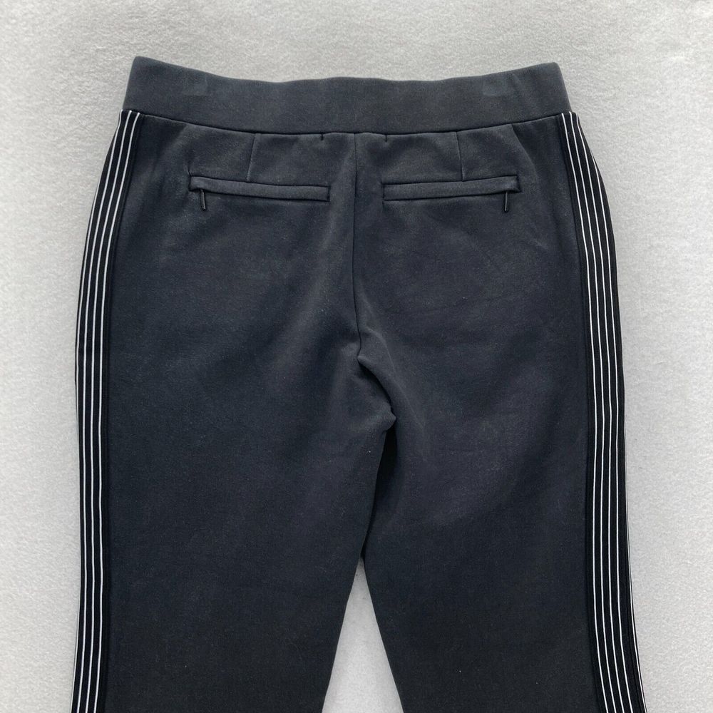 Athleta Commuter Pants Women's Small Pull On Black Stretch Striped Ankle Zip - Picture 12 of 14
